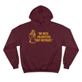 "We Need Volunteers, Not Hostages." - Tomlin Quote - Champion Hoodie Hoodie Printify Maroon S 