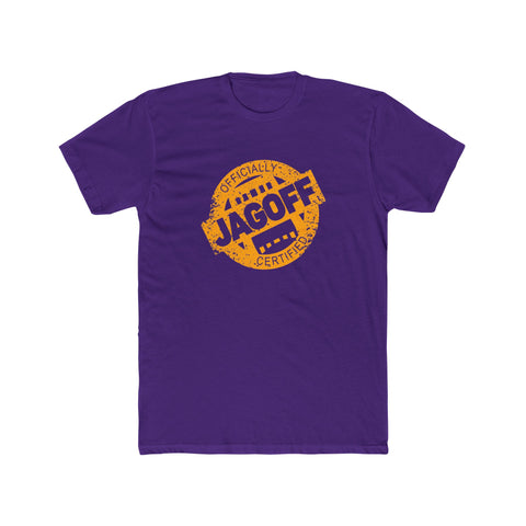 Certified Jagoff Unisex Cotton Tee T-Shirt Printify Solid Purple Rush S 