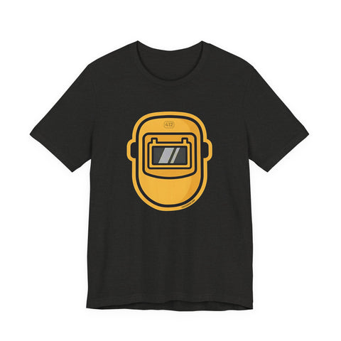 Pittsburgh Pirate fan Hoist the Cone & Welding Helmet T-shirt - Front & Back Print