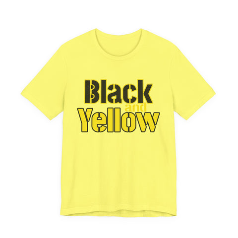 Pittsburgh Black and Yellow - Unisex Jersey Short Sleeve Tee