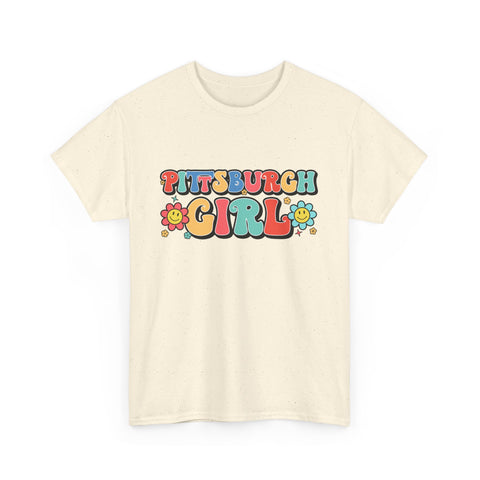 Pittsburgh Girl Retro Heavy Cotton Tee