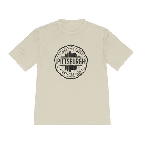 Pittsburgh Vintage Stamp - Sport-Tek Unisex Moisture Wicking Tee