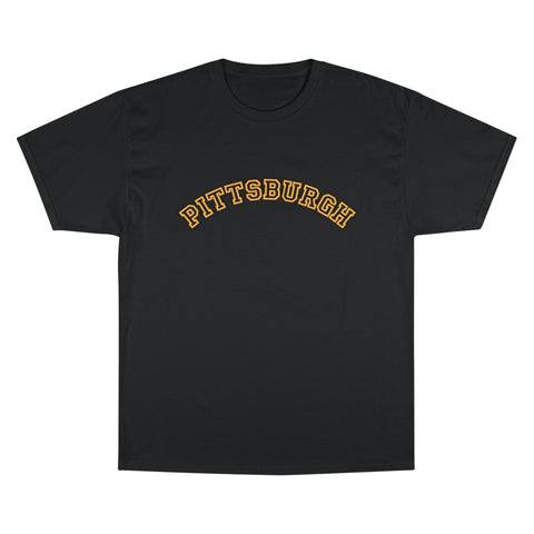 Pittsburgh Block Letters - Champion T-Shirt