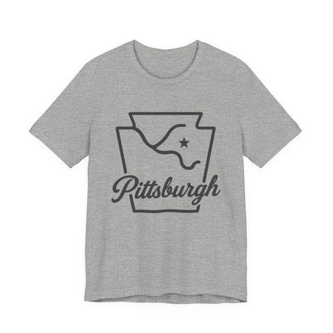 Pittsburgh Keystone Rivers - Unisex Jersey Short Sleeve Tee