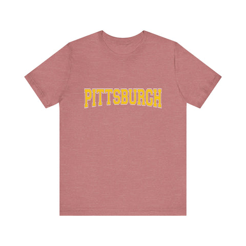Pittsburgh Varsity Letters - Short Sleeve T-Shirt