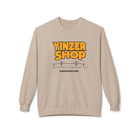 YinzerShop Serving Since 2015 - Gildan SF000 -Unisex Midweight Softstyle Fleece Crewneck Sweatshirt Sweatshirt Printify Sand S