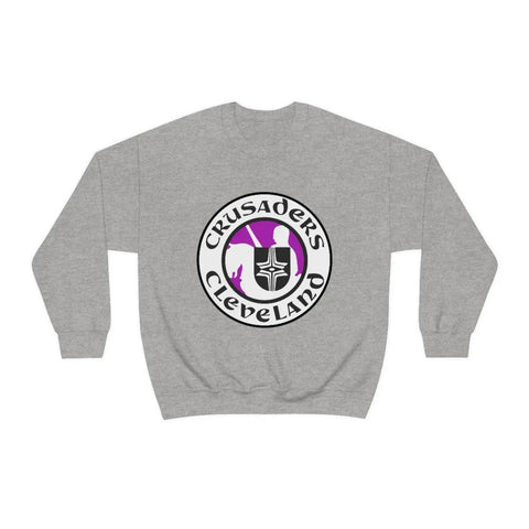 Cleveland Crusaders Crewneck Sweatshirt  Vintage Ice Hockey Sport Grey S 