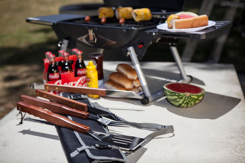 Ohio State Buckeyes - 3-Piece BBQ Tote & Grill Set Grill Picnic Time Family of Brands   