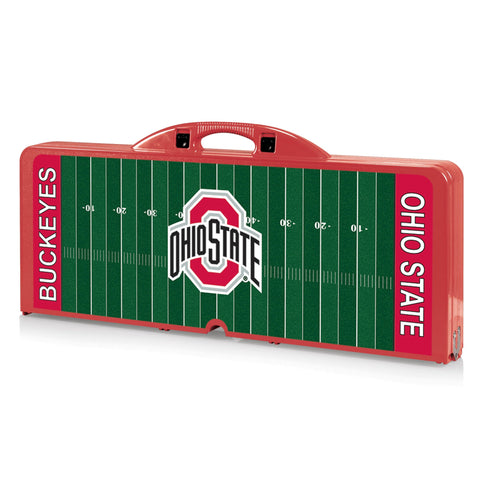 Ohio State Buckeyes - Picnic Table Portable Folding Table with Seats  Picnic Time Family of Brands   