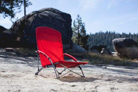 Ohio State Buckeyes - Tranquility Beach Chair with Carry Bag  Picnic Time Family of Brands   