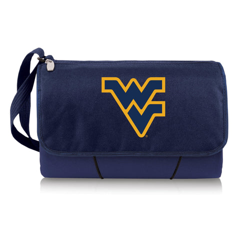 West Virginia Mountaineers - Blanket Tote Outdoor Picnic Blanket  Picnic Time Family of Brands Navy Blue  