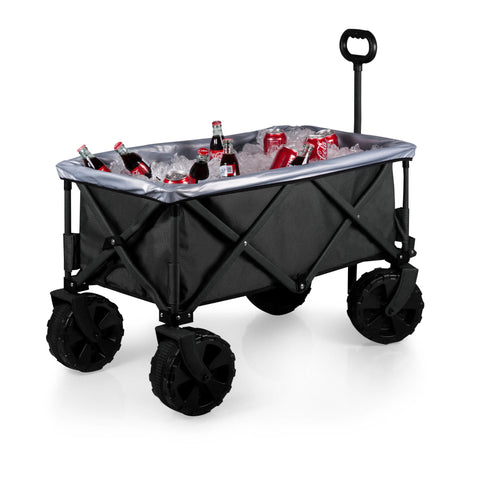 West Virginia Mountaineers - Adventure Wagon Elite All-Terrain Portable Utility Wagon  Picnic Time Family of Brands   