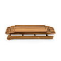 3 Tiered Serving Station - West Virginia Mountaineers Acacia Serving Ladder Licensed - YinzerShop