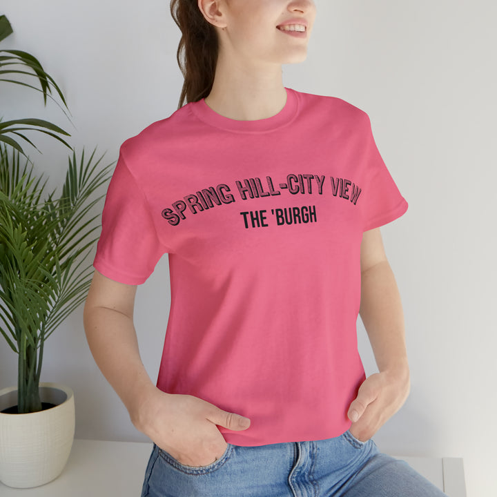 Spring Hill-City View - The Burgh Neighborhood Series - Unisex Jersey Short Sleeve Tee