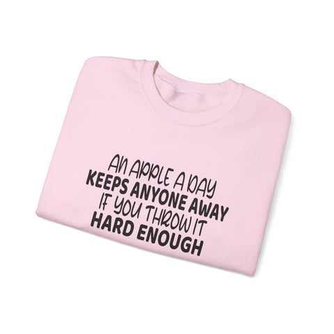 An Apple a Day (Pittsburgh Sarcasm Series) - Heavy Blend™ Crewneck Sweatshirt