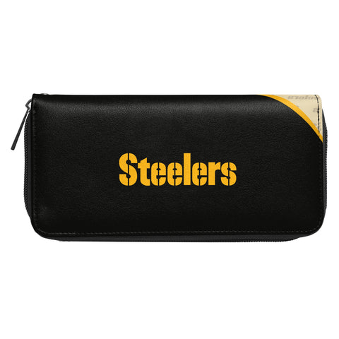 Pittsburgh Steelers Curve Zip Organizer Wallet Pittsburgh Steelers Little Earth Productions   