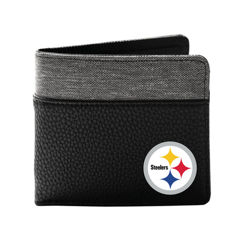 Pittsburgh Steelers Pebble BiFold Wallet Pittsburgh Steelers Little Earth Productions   