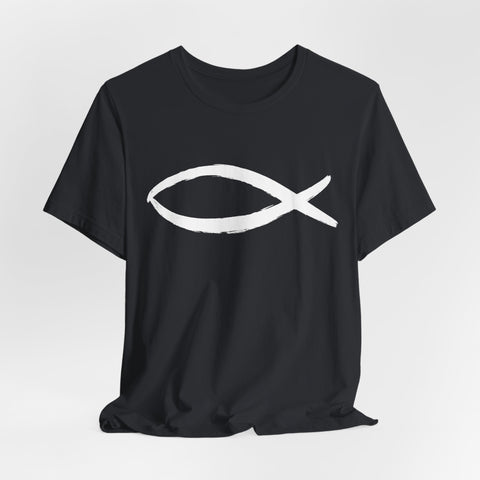 Christianity Fish Symbol - Unisex Jersey Short Sleeve Tee