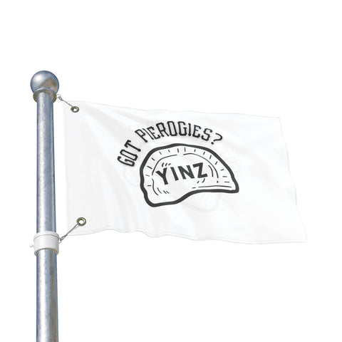 Yinz Got Pierogis? - Double Sided Flag