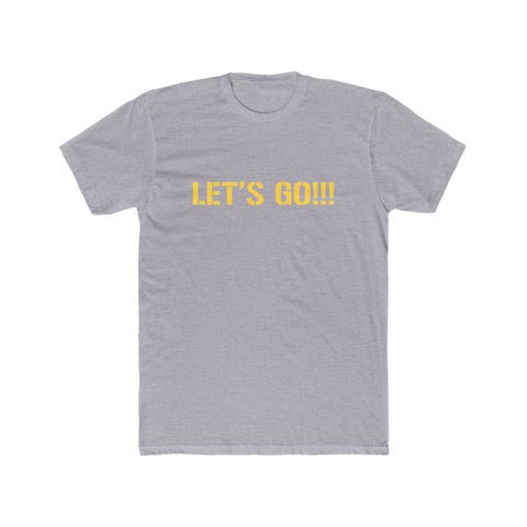 Let's Go!!!  Pittsburgh T-Shirt T-Shirt Printify Heather Grey S 