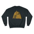Pittsburgh Glass Building - Champion Crewneck Sweatshirt Sweatshirt Printify Black S 
