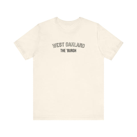 West Oakland - The Burgh Neighborhood Series - Unisex Jersey Short Sleeve Tee T-Shirt Printify Natural S