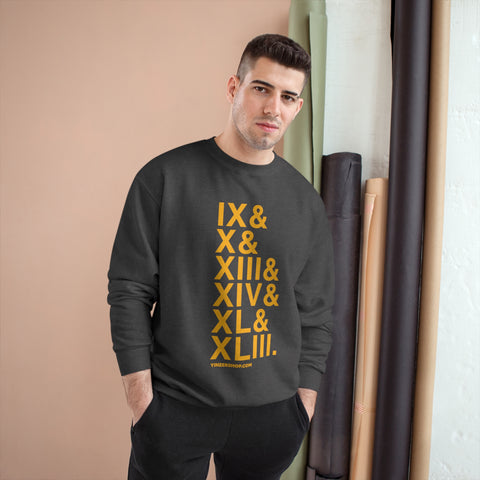 Pittsburgh Football Championships Ampersand - Champion Crewneck Sweatshirt Sweatshirt Printify   