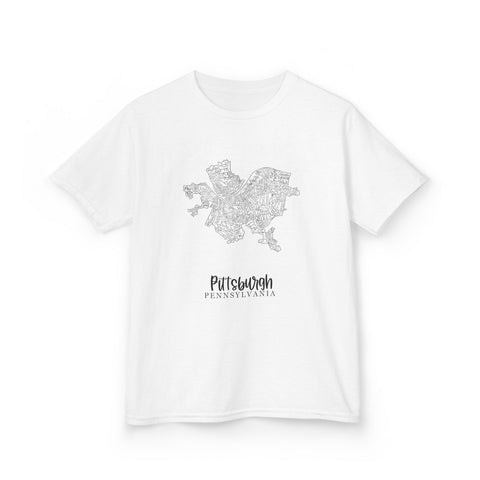 Pittsburgh Neighborhood Map - Tee Shirt Kids Graphic T-Shirt