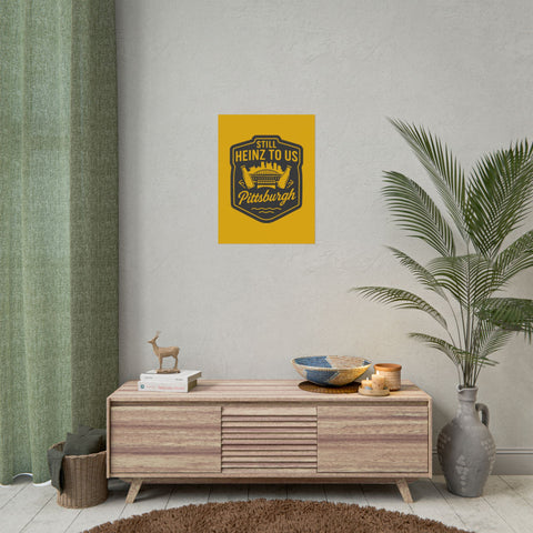 Rolled Art Poster – Pittsburgh Vintage Football Stadium Print with Giclée Color