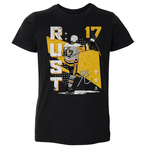 Pittsburgh Penguins Bryan Rust Kids Toddler T-Shirt Kids Toddler T-Shirt 500 LEVEL Black 2T Kids Toddler T-Shirt