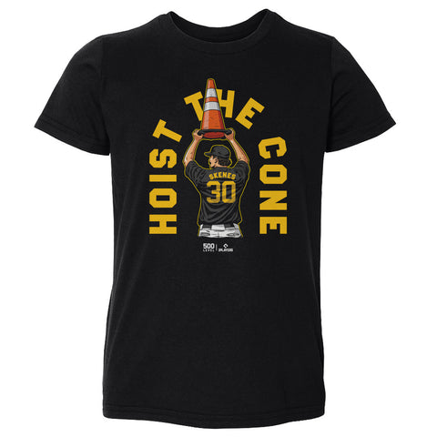 Paul Skenes Pittsburgh Hoist The Cone WHT