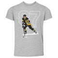 Pittsburgh Penguins Sidney Crosby Kids Toddler T-Shirt Kids Toddler T-Shirt 500 LEVEL Heather Gray 2T Kids Toddler T-Shirt