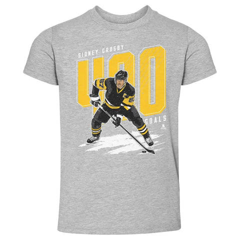 Pittsburgh Penguins Sidney Crosby Kids Toddler T-Shirt Kids Toddler T-Shirt 500 LEVEL Heather Gray 2T Kids Toddler T-Shirt