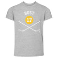 Pittsburgh Penguins Bryan Rust Kids Toddler T-Shirt Kids Toddler T-Shirt 500 LEVEL Heather Gray 2T Kids Toddler T-Shirt