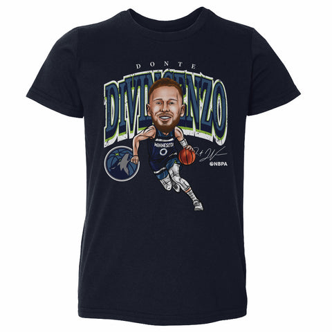 Donte DiVincenzo Minnesota Timberwolves Cartoon NBA WHT