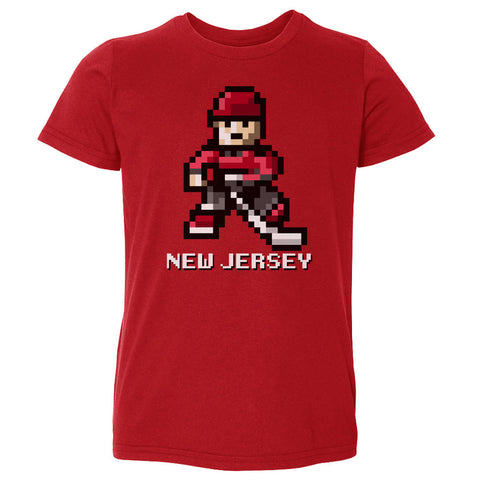 New Jersey Hockey 8-bit WHT