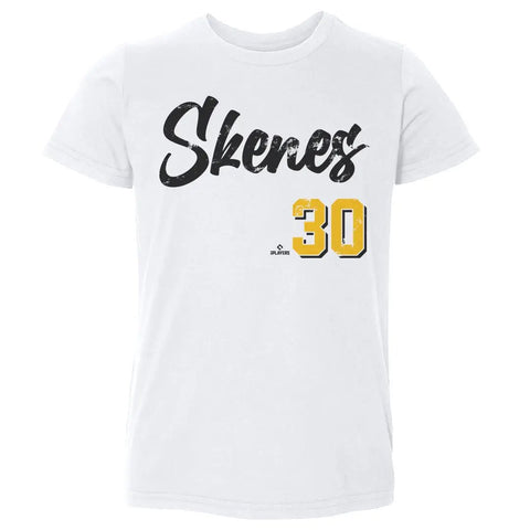 Pittsburgh Pirates Paul Skenes Kids Toddler T-Shirt Kids Toddler T-Shirt 500 LEVEL White 2T Kids Toddler T-Shirt