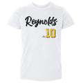 Pittsburgh Pirates Bryan Reynolds Kids Toddler T-Shirt Kids Toddler T-Shirt 500 LEVEL White 2T Kids Toddler T-Shirt