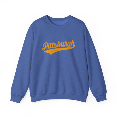 Pittsburgh Varsity Retro Heavy Blend Crewneck Sweatshirt