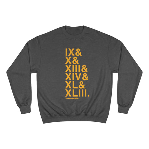 Pittsburgh Football Championships Ampersand - Champion Crewneck Sweatshirt Sweatshirt Printify Charcoal Heather S 