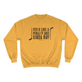 Feels Like a Penalty Box Kinda Day - Pittsburgh Hockey - Champion Crewneck Sweatshirt Sweatshirt Printify Gold S 