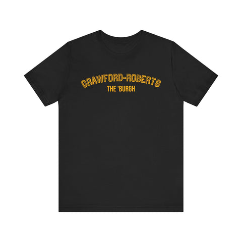 Crawford-Roberts  - The Burgh Neighborhood Series - Unisex Jersey Short Sleeve Tee T-Shirt Printify Black S 