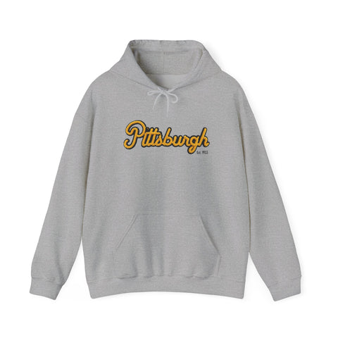 Pittsburgh Faux Embroidery Unisex Heavy Blend™ Hooded Sweatshirt