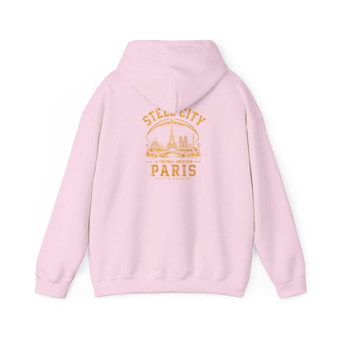 Steel City Paris - Unisex Heavy Blend™ Hooded Sweatshirt (Design on Back)