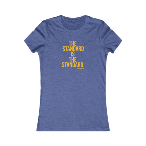 The Standard is the Standard Women's Slim Feminine Fit Tee T-Shirt Printify Heather True Royal S