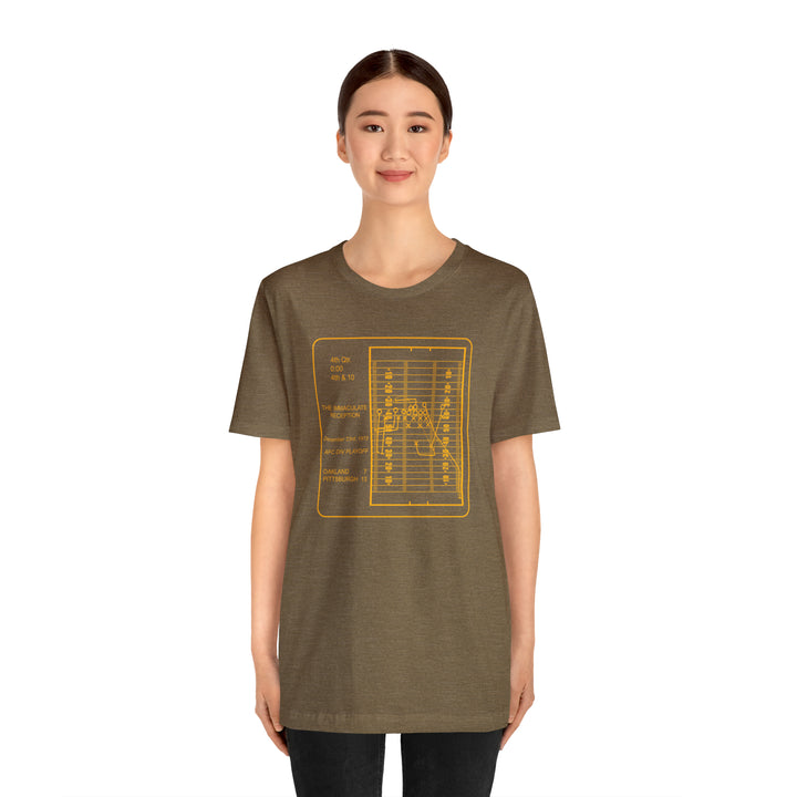 Famous Pittsburgh Sports Plays - The Immaculate Reception - Unisex Jersey Short Sleeve Tee T-Shirt Printify   