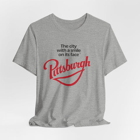 The City with a Smile on its Face - Unisex Jersey Short Sleeve Tee