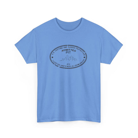 Pittsburgh Border Stamp - Unisex Heavy Cotton Tee