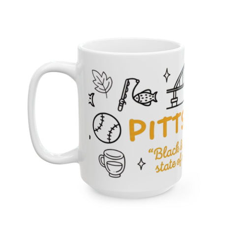 Pittsburgh Doodles Wrap -  Coffee Mugs (11oz, 15oz)