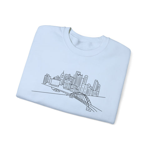 Pittsburgh Skyline - Heavy Blend™ Crewneck Sweatshirt